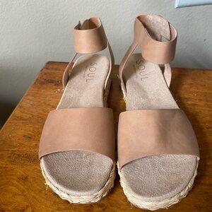 Women's Tan Sandals wedges Naturalizer Soul